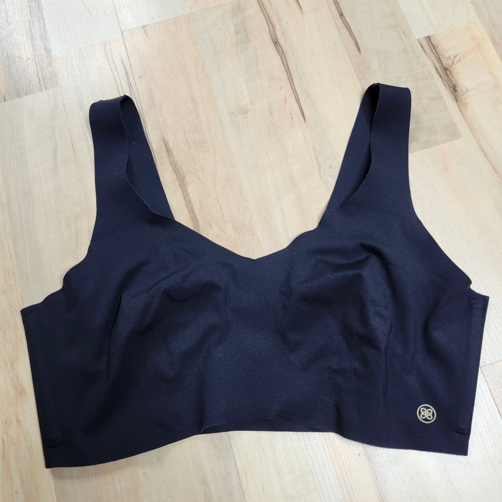 Honeylove Black Seamless Wireless Bra with Logo Detail